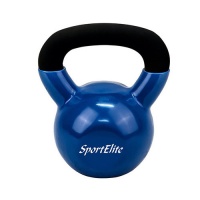 Гиря чугунная с виниловым покрытием SportElite, 8 кг
